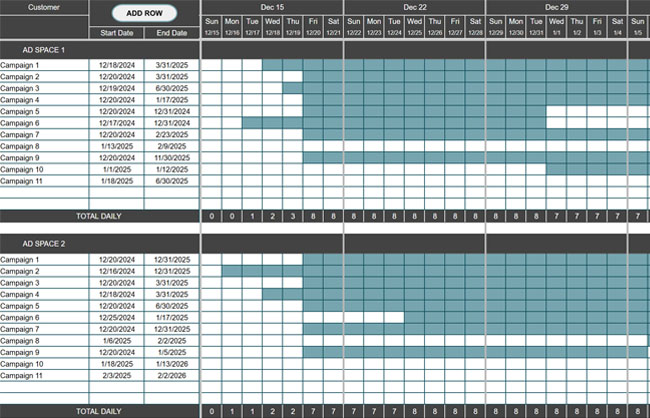 Gantt Chart